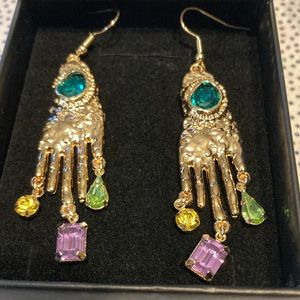 1pair European And American Fashionable Vintage Baroque Style Small Hand…